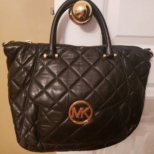 Michael Kors tufted large black purse